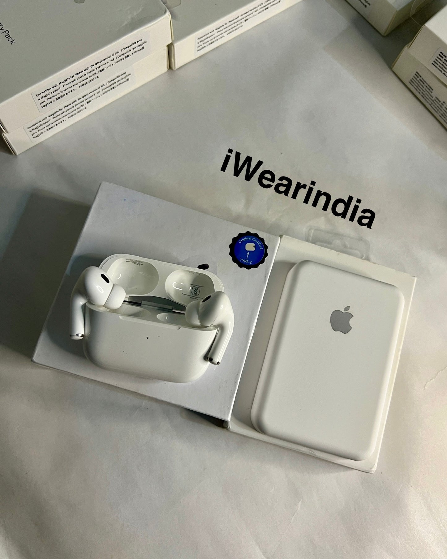 Combo offer :- AirPods Pro 2nd Generation with Apple Magsafe Battery Pack (6Months Warranty)